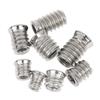 Hex Socket Insert Nuts 10pcs Threaded Embedded Fasteners Heavy Duty Hardware for Woodworking Cabinet Furniture Installation