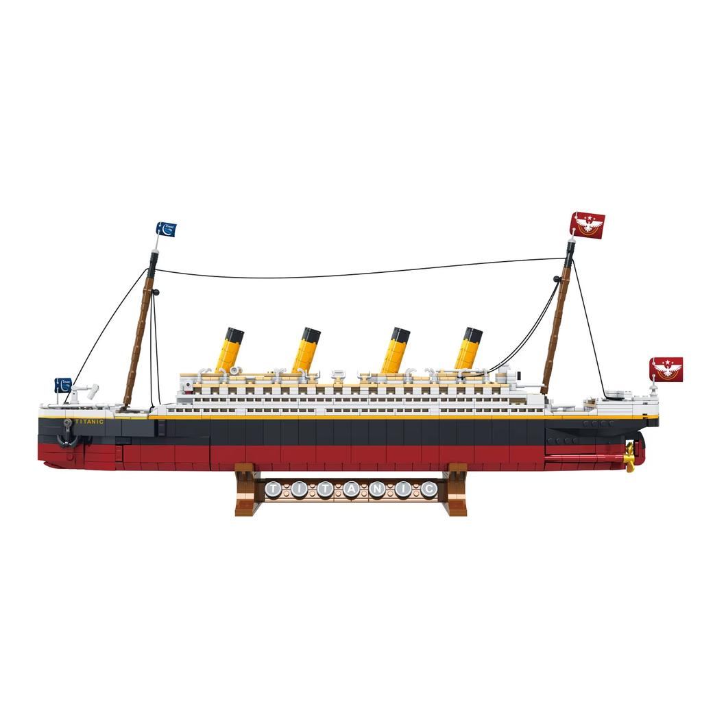 1507 Teile neues großes Titanic kreatives Modellbaustein-Set, Herausforderung für Erwachsene riesiges Titanic Kreuzfahrtschiff Modellbau Spielzeug