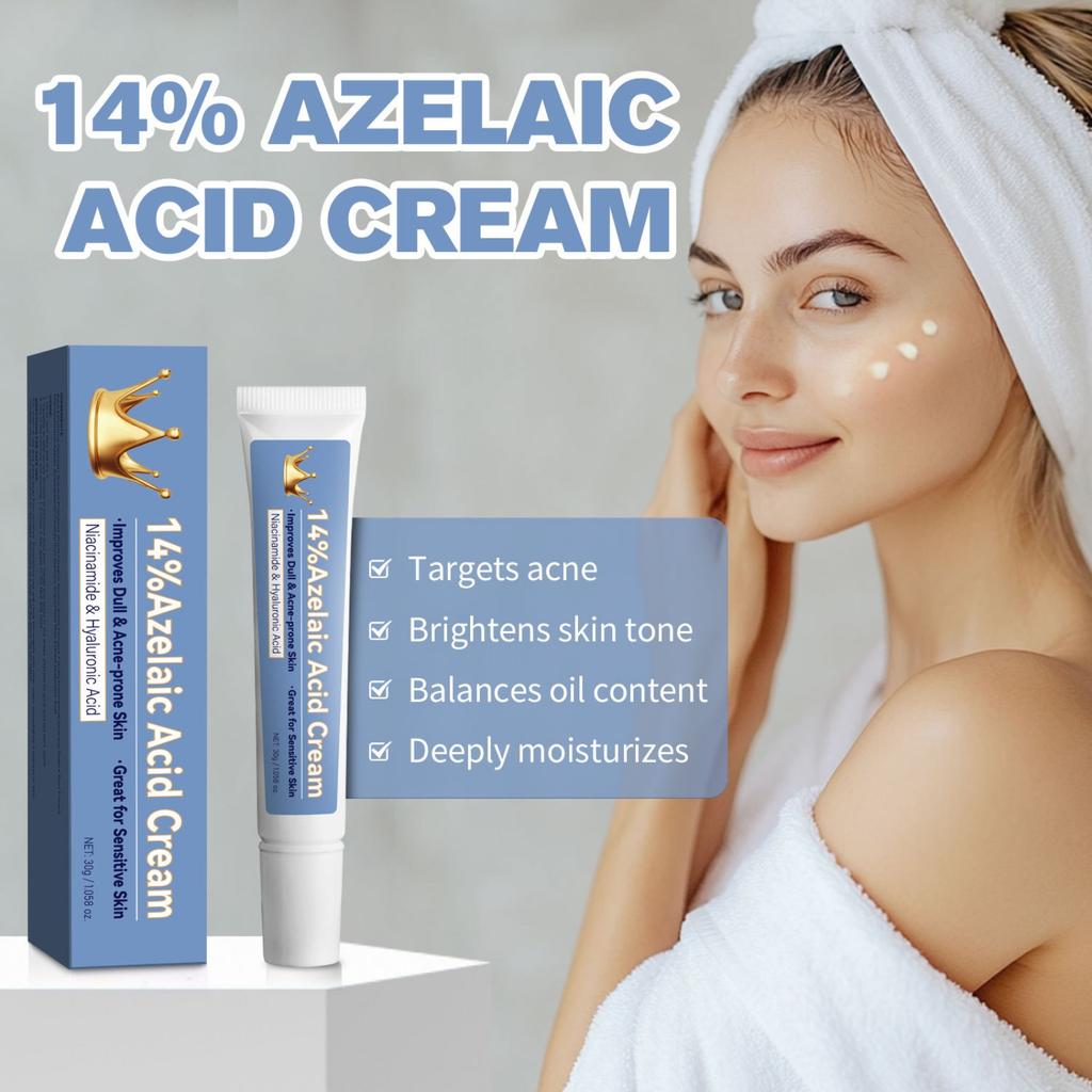 Targeting Acne Brightening Complexion Balancing Oil Levelss Deep Moisturizing Azelaic Acidy Cream