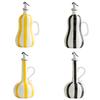 Nordic Style Ceramic Oil Bottle Hand-drawn Stripes Olive Oil Dispenser Bottle  Kitchen Supplies