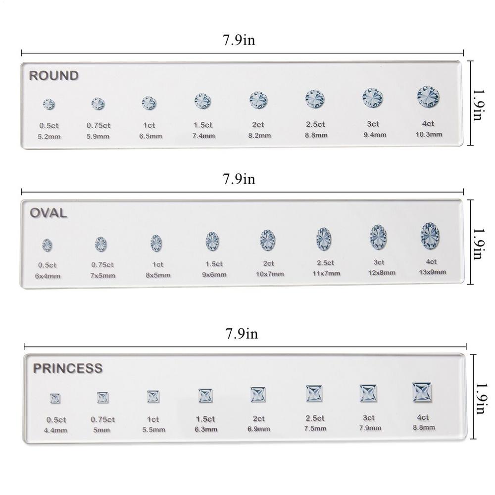 

Розмірювачі кілець Набір інструментів для вимірювання розміру пальця для дорогоцінних каменів Вимірювання розміру пальця в каратах Форма дорогоцінних каменів Виготовлення ювелірних виробів Для початківців