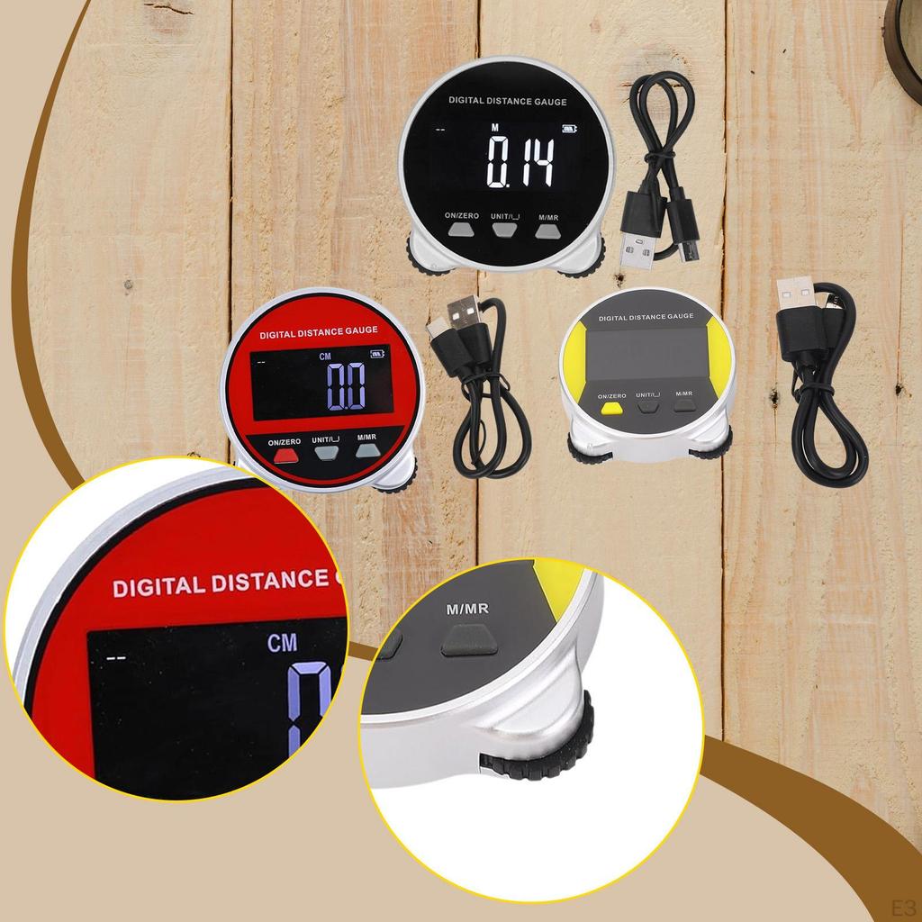 Electronic Tape Measure Digital Ruler 656ft Long Distance Rolling with Display for Circular