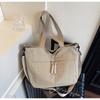 Canvas Bag Women's Large-capacity New Autumn and Winter Simple Messenger Bag Casual Shoulder Bag Commuter Tote Bag