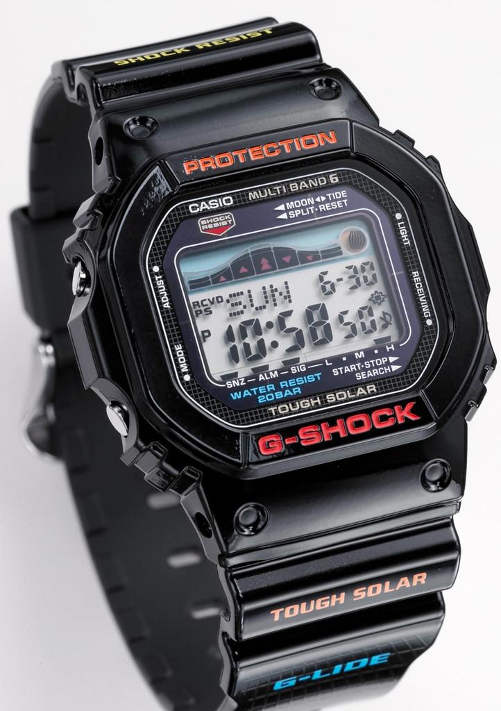 Casio Solar Watch Black G-Shock G-LIDE Radio-Controlled GWX-5600-1JF Men's
