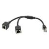 RJ45 Ethernet Adapter Cable Extension 1 To 2 Port Excellent Connection Transmission Good Signal
