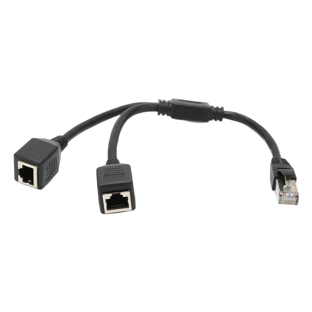 RJ45 Ethernet Adapter Cable Extension 1 To 2 Port Excellent Connection Transmission Good Signal