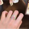 Nafulu Peach Fairy Enamel Gold-Painted Gourd Bracelet for Women, New Chinese Style Vintage Ring Set, Necklace, Pendant