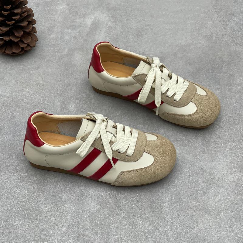 Round-toe Shoes - Versatile Casual Soft-soled Shoes for Sports, Flat-bottomed Women's Single Shoes
