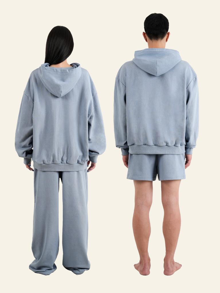The Innrs Oversized Full Zip Hoodie (Blue Grey)
