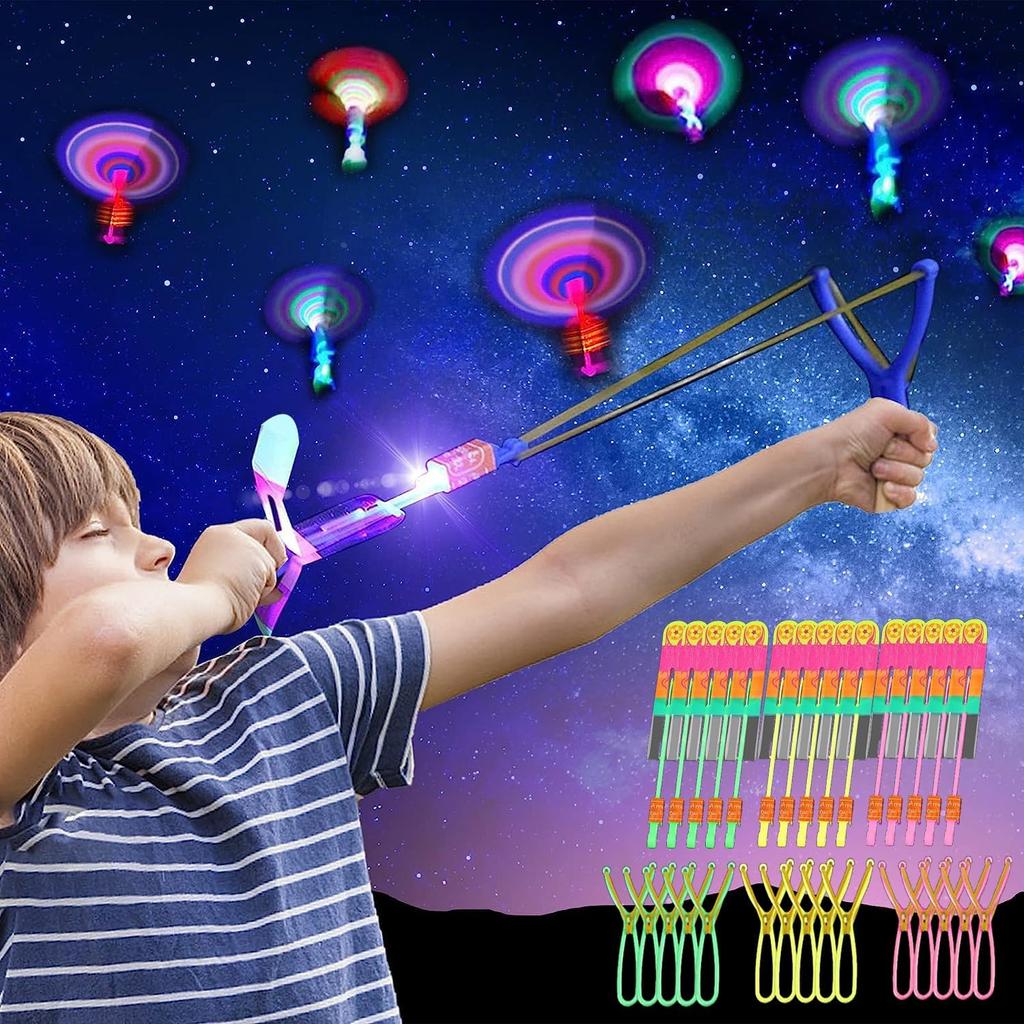 Piucrty Party Bag Children's Birthday Propeller Light Toy Years Give Aways Children Luminous Flying Toy Party Gadgets LED Gift Gift Wonder Bag