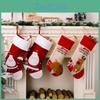 Charming Holiday Decoration Christmas Stocking Embellished With Merry Santa Claus And Cute Reindeer Design