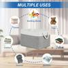 Foldable Storage Bins with Sturdy Cotton Handles Fabric Sundries Storage Basket for Home/Children's Toys/Wardrobe/Storage Basket
