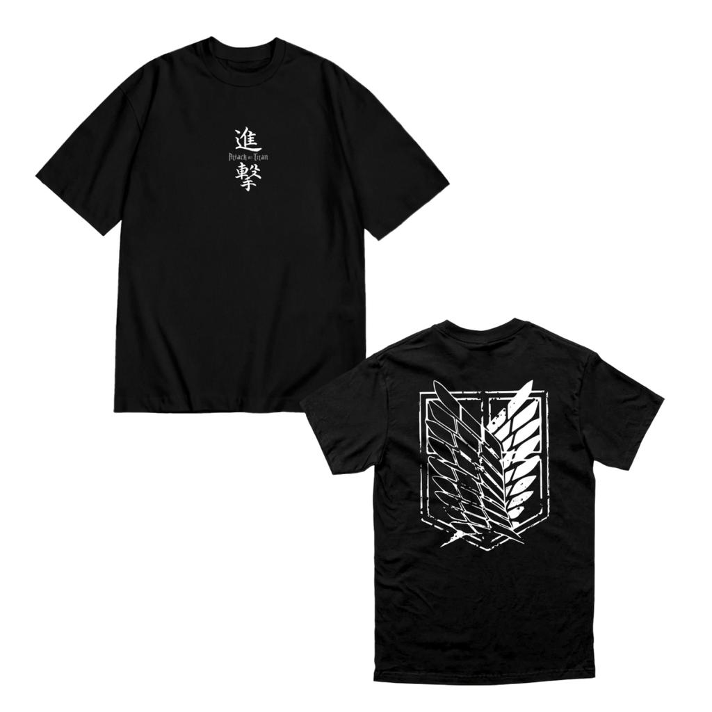Attack on Titan Grafica 100% Cotone Unisex Manica Corta unisex T-shirt Oversize Tendenza Tempo Libero Lusso Vendita Popolare alta qualità