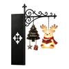 Battery Operated Reading Light Christmas Library Lantern, Mini Decorative Bookshelf Lamp, Vintage Metal LED Miniature Lamp for Bookshelves Night with