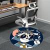 1pc Tom Jerry Office Round Area Rug, Bedroom Living Room Home Decor, Room Deco,  Offic A1016104