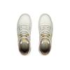 Li Ning Synthetic Leather Slip Resistant Abrasion Resistant Low Top Skateboard Shoes Men's White Yellow AGCR317-4