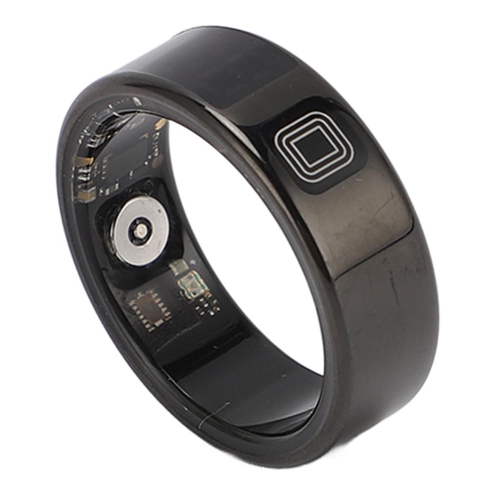 Smart Ring with Display Touch Screen IP68 Water Resistant Stainless Steel Multiple Sports Modes Fitn