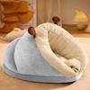 Cat Bed Cave Warm Soft PP Cotton Small Dog Cave House Thickened Comfortable Pet Sleeping Cave for Sm
