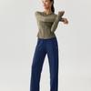 Skechers Elastic Moisture-Wicking Quick-Dry Breathable Knitted Sports Pants Women pants P226W255-00DU