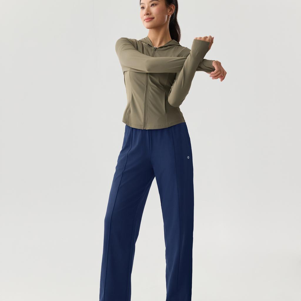 Skechers Elastic Moisture-Wicking Quick-Dry Breathable Knitted Sports Pants Women pants P226W255-00DU