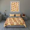 Capybara food illustrations. Bedding Duvet cover sets Duvet covers Pillowcases gifts (1 * Duvet Cover 2 * Pillowcases, without duvet insert)