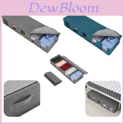Foldable Non-woven Bed Bottom Storage Bag For Clothes And Quilts Moisture-proof And Dustproof