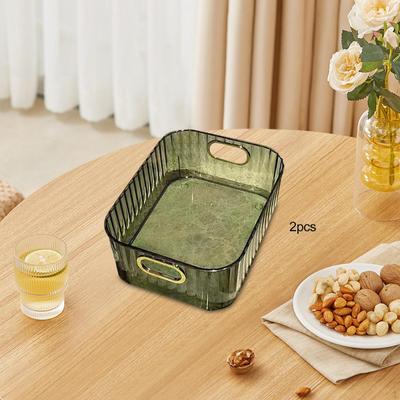 Caja de Almacenamiento de Cosméticos Organizador de Maquillaje Suministros de Arte Manualidades Mesa de Sobremesa Estuche Cesta de Escritorio para Oficina