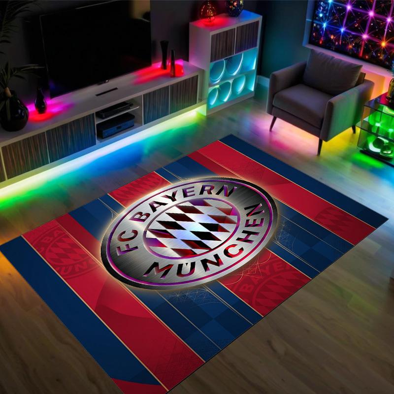 Design Bayernu Mnichov Křišťálový sametový koberec Útulný Ne?Protiskluzová tištěná předložka do ložnice, obývacího pokoje, předsíně