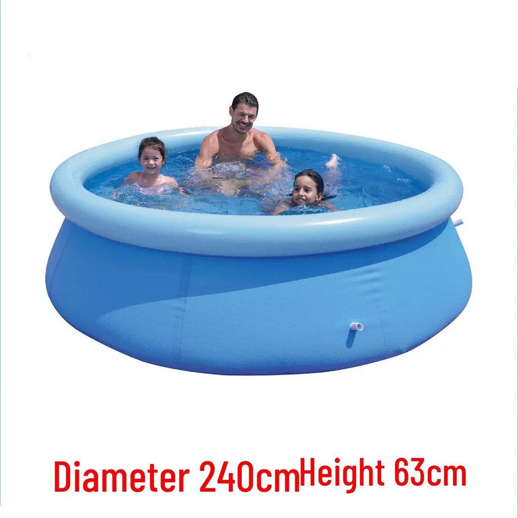 Nafukovací síťovaný bazén: Velký kulatý bazén pro dospělé a děti