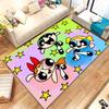 The Powerpuff Girls Blossom Cartoon Soft Non-Slip Large Area Rug for Living Room,Bedroom Playroom Carpet Mat for Sofa,Home Decor