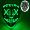 Halloween Mask Flashing Cosplay LED Vendetta Mask Anonymous Mask Halloween Christmas Party Gift for Adult Kids Film Cosplay Mask