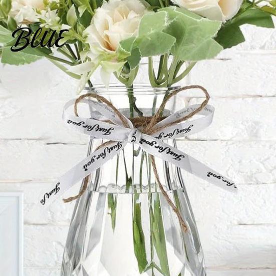 Vază transparentă pentru flori Plastic Boboc Decorativ Floare Plantă Suport elegant Piesa centrală modernă