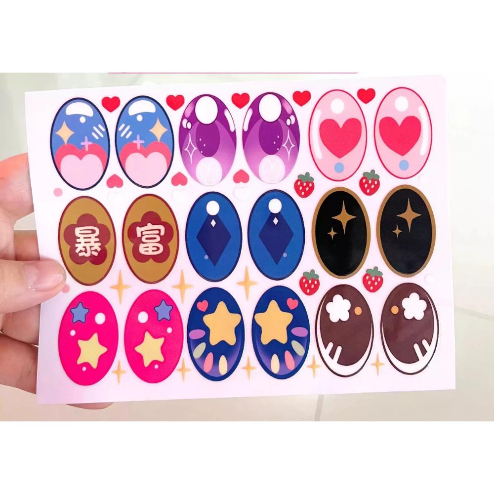 

Підходять 17/38см Labubu V1v2v3 Запасні наклейки для очей Вінілові контактні лінзи Макіяж Наклейки для очей Лялька своїми руками Дитячий подарунок Іграшка Милий