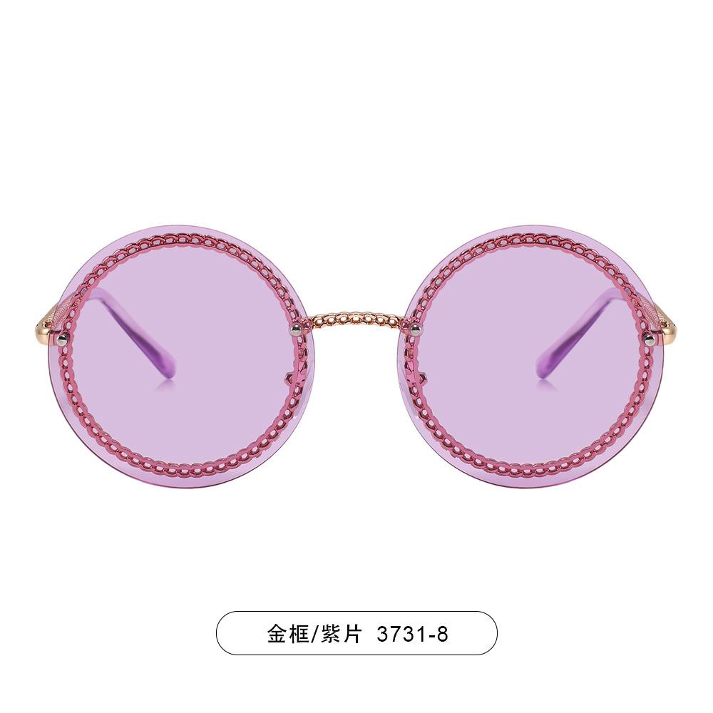 Trendy Metal Wire Round Frame Sunglasses for Women Men Luxury Brand Vintage Sun Glasses Punk Eyewear Shades UV400