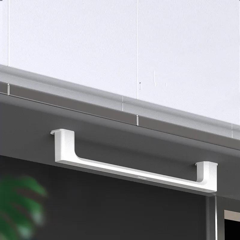 1PC Bathroom Towel Storage Rack Toilet Free Punching Bath Towel Storage Rack Wall-mounted Bathroom Hook