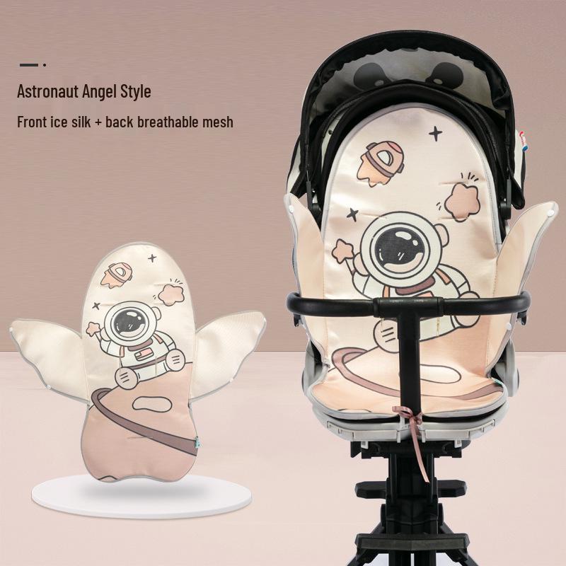 

Универсальный охлаждающий коврик для детской коляски из ледяного шелка - Дышащая, прохладная подушка для лета