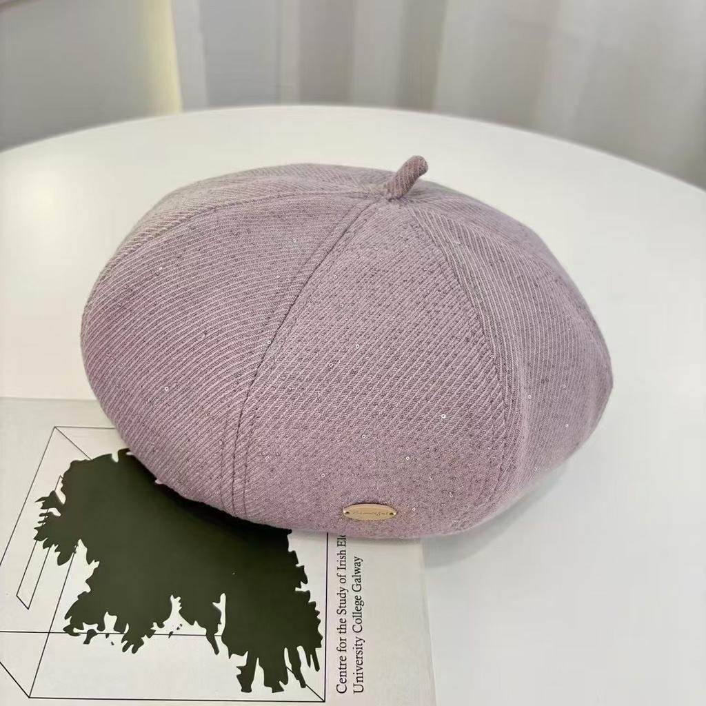 Autumn and Winter Fashion Niche Versatile Beret Women Versatile Face Showing Small Hat Temperament Flat Top Hat Casual Beret
