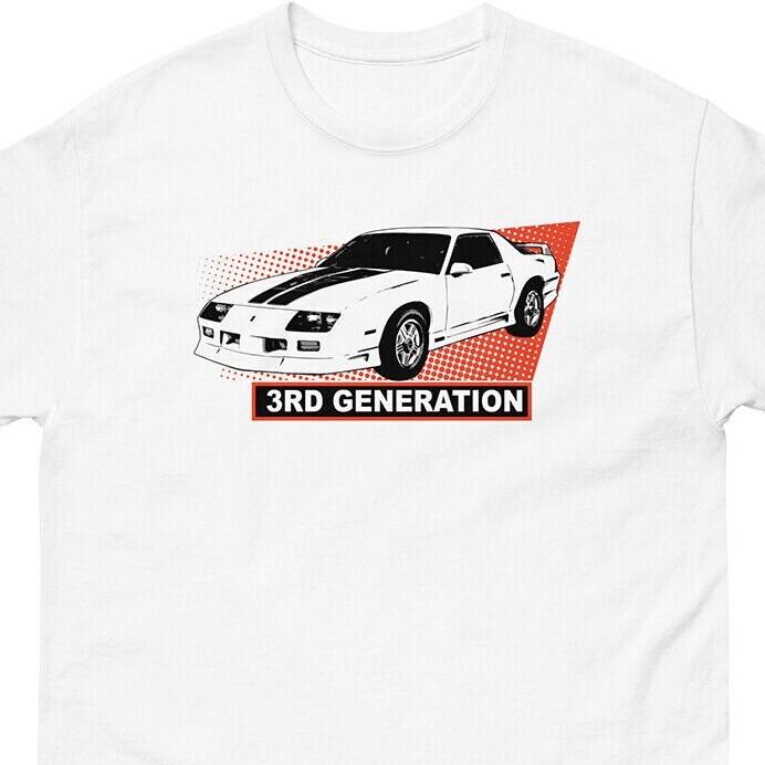 3rd Gen Camaro T-Shirt, Mens 80s Sports Car Enthusiast Shirt, Retro Design Unisex T-Shirt M