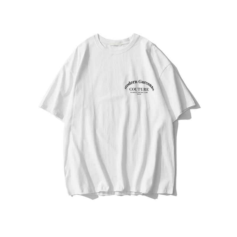 Sweet Cool Ulzzang Ort Sve Retro American Sle T-irt Women's Plus Size Oversize Street Sle Top Cotton Casual Wear