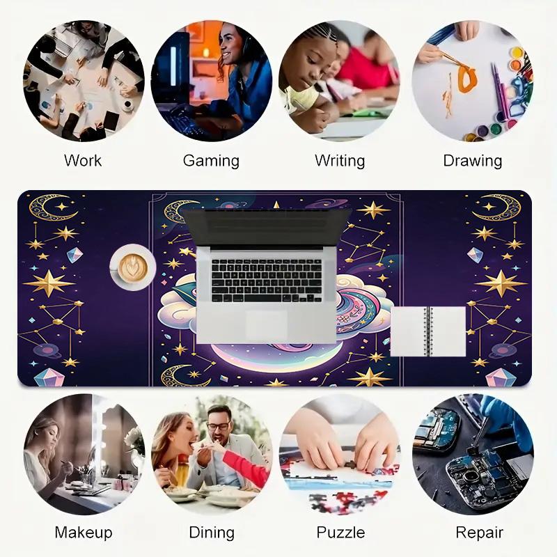 Unicorn Dreams Xl Gaming Mouse Pad Nonslip Rubber Base Stitched Edge Waterproof Desk Mat For Pc Laptop Gamer Office Computer Accessories C927667