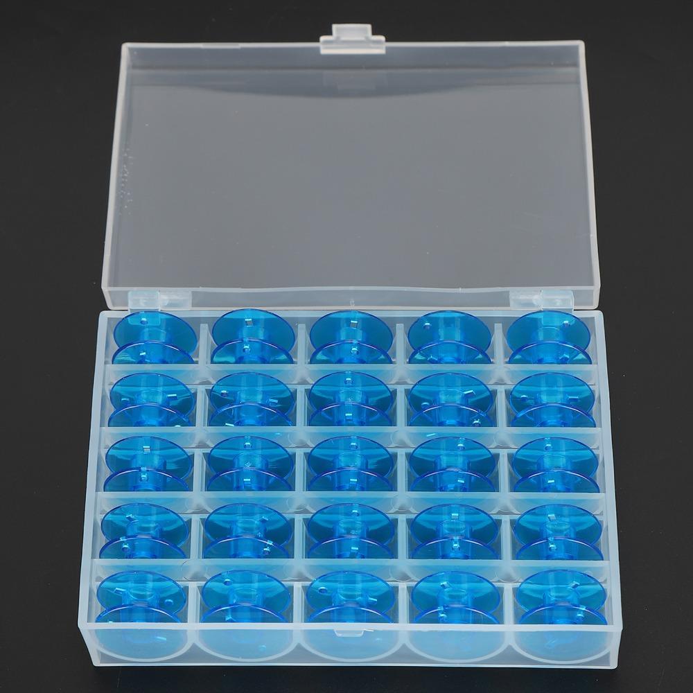 25pcs With Organizer Plastic Spool Plastic Sewing Machine Accessories  DIY Sewing