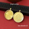 Tibetan Thangka Gold Necklace: Non-fading, Waterproof GAU Box Pendant, Multi-size Options