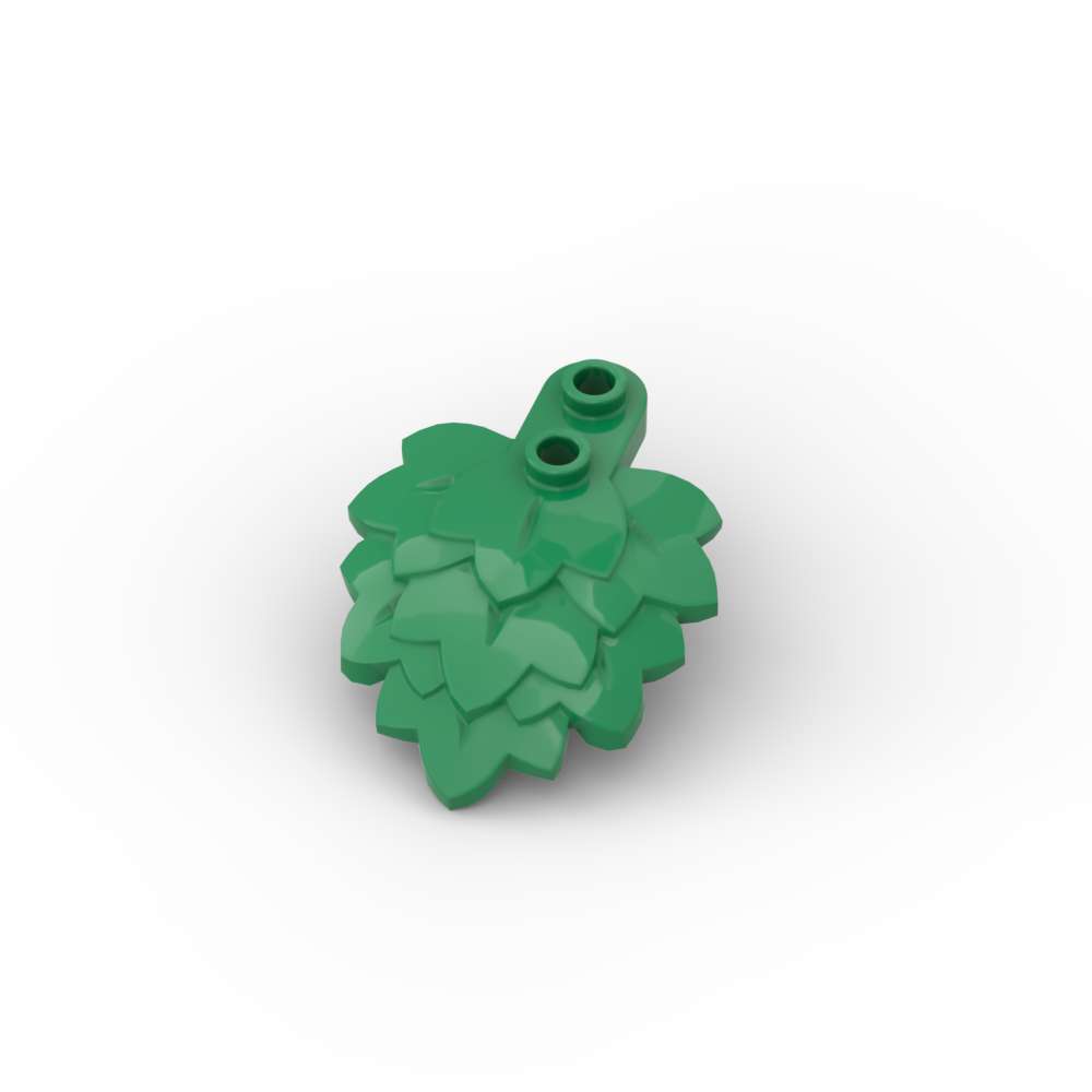 MOC 10PCS 5058 Plant Plate Round 1x2 With Layered Leaves Building Blocks Botanical Leaf Flower Brick Particle Toys Birthday Gift