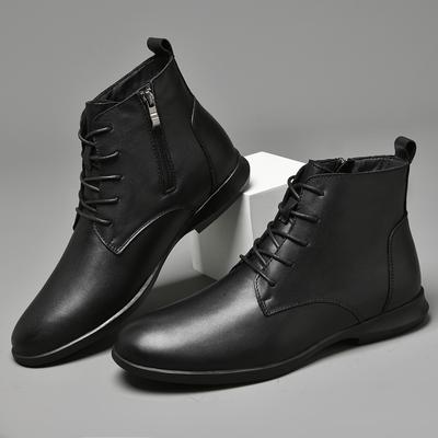 Handgefertigte Herren Chelsea Boots aus echtem Leder Freizeitspaziergang High Top Schuhe Mode Lässig Business Herren Stiefeletten Formell Botas