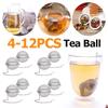 12 STÜCKE Edelstahl Teeei Netz Tee Filter Wiederverwendbarer Tee Gewürz Infuser Siebe Loseblatt Tee Sieb Intervall Diffusor