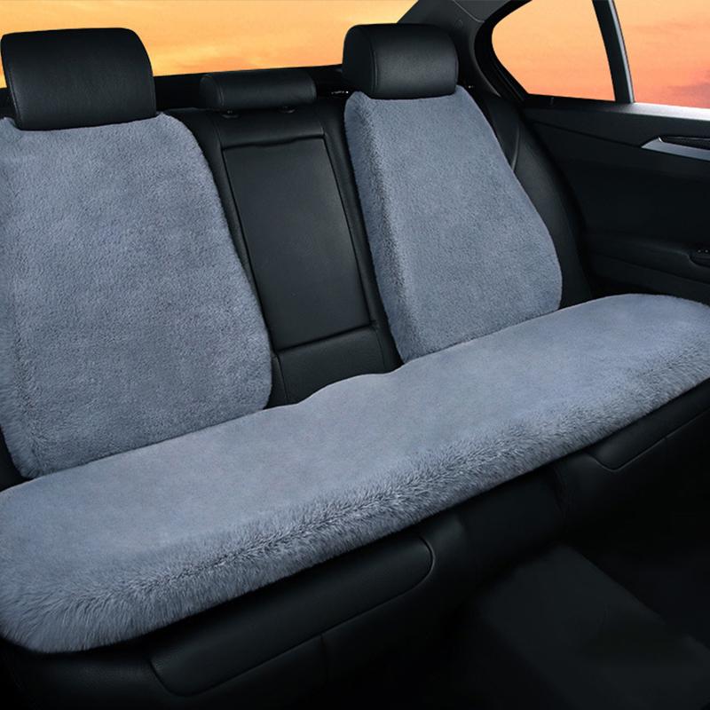 New Winter Car Plush Seat Cushion Heart Shaped Head Pillow Neck Pillow Waist Support Cushion Thickened Warm Universal Seat Cover