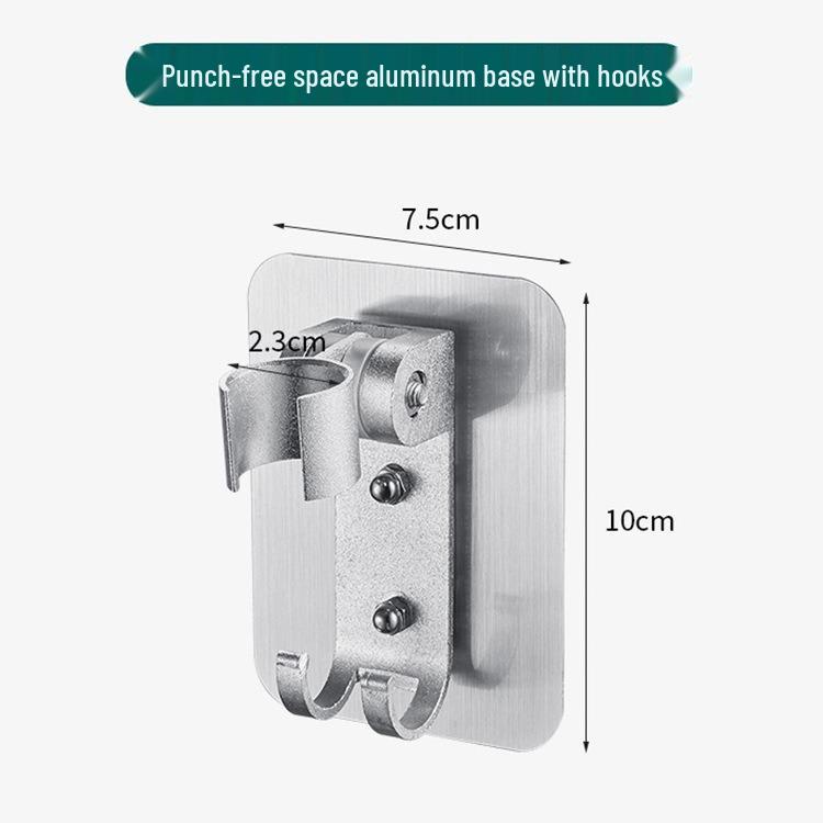 Punch-Free Rain Shower Head & Hose Holder Bracket