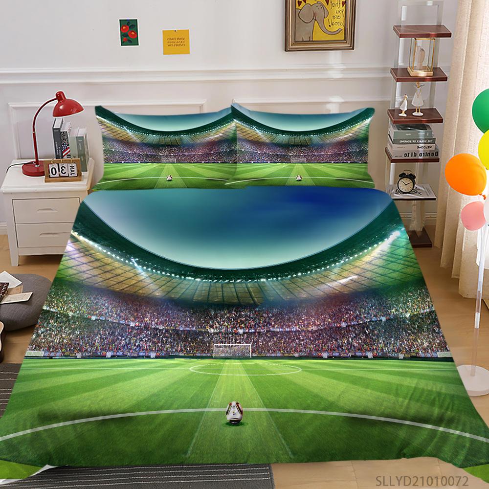 3D Digital Printing Bedding Two Or Three-Piece Football Billiard Series Polyester