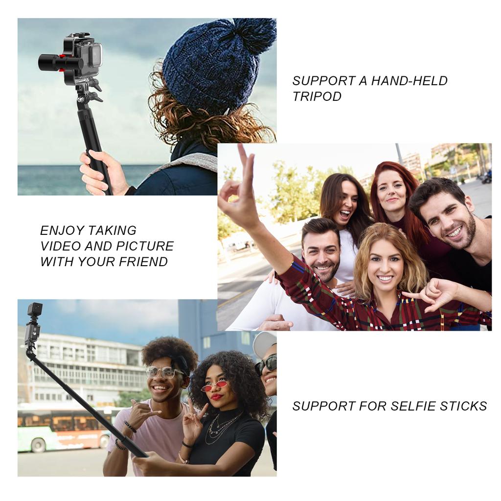 Für GoPro Hero 12 11 Wasserdichte LED-Leuchten Tauch-Fülllicht Aluminiumhalterung Für GoPro Hero11/10/9/8, DJI SJCAM AKASO YI Kamera