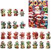Creative Christmas Countdown Calendar Dragon Advent Calendars 2026, 24 Days with Party Favors 2D Acrylic Ornaments, Collectible Figures for Tree Home
